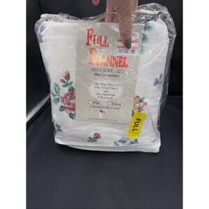 Vintage Full, Flannel Mini Sheet Set from Madison Industries